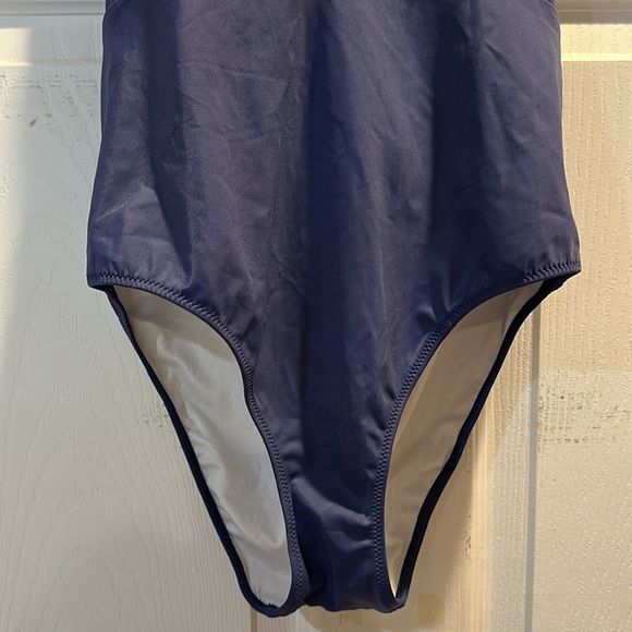 Victoria's Secret Pink Navy Strappy Floral Halter One Piece Swimsuit M - Picture 5 of 8